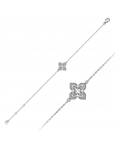 FOUR LEAF STYLE DIAMOND BRACELET (TB1233)