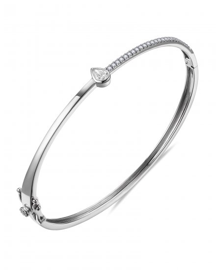 PEAR DIAMOND BANGLE BRACELET (TB1248)