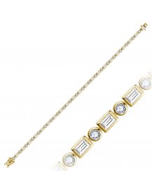 BAGUETTE DIAMOND BRACELET (TB1251)