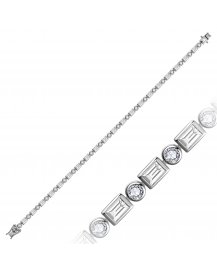 BAGUETTE DIAMOND BRACELET (TB1251)