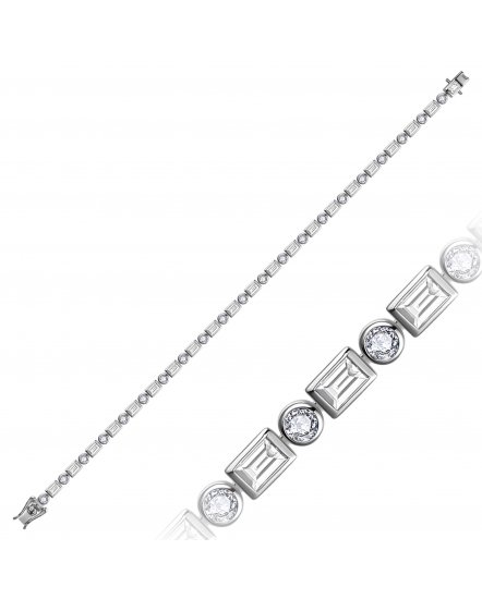 BAGUETTE DIAMOND BRACELET (TB1251)