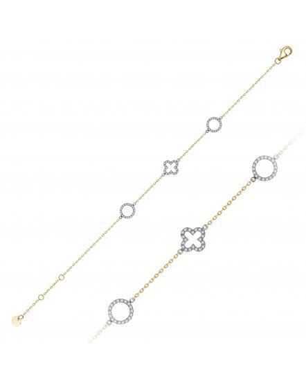 CLOVER STYLE DIAMOND BRACELET (TB1252)