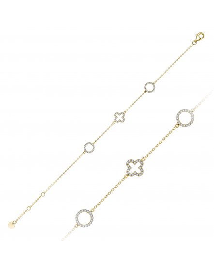 CLOVER STYLE DIAMOND BRACELET (TB1252)