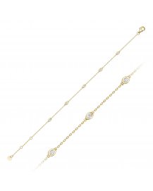 BEZEL DIAMOND BY THE YARD BRACELET (TB1258)