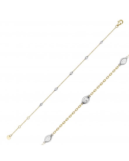 BEZEL DIAMOND BY THE YARD BRACELET (TB1259)