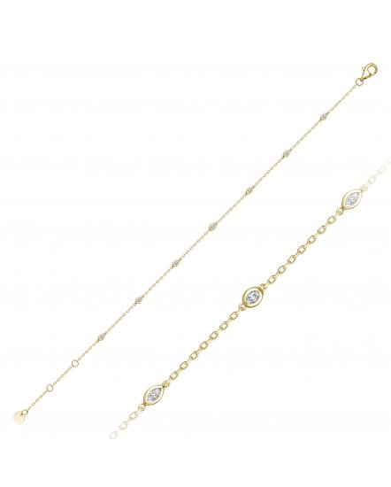 BEZEL DIAMOND BY THE YARD BRACELET (TB1262)