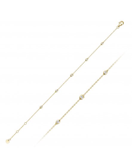 BEZEL DIAMOND BY THE YARD BRACELET (TB1263)