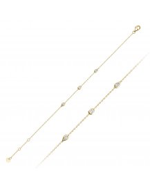 BEZEL DIAMOND BY THE YARD BRACELET (TB1264)