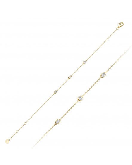BEZEL DIAMOND BY THE YARD BRACELET (TB1264)