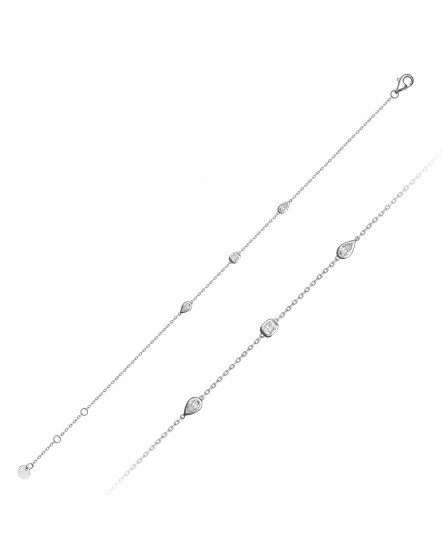 BEZEL DIAMOND BY THE YARD BRACELET (TB1264)