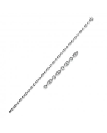 MARQUISE STYLE DIAMOND BRACELET (TB210)