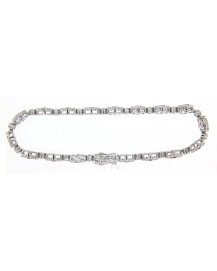 CLOVER STYLE RUBY DIAMOND BRACELET (TB227)