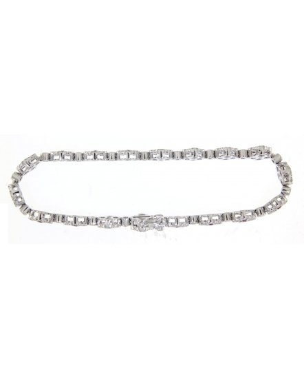 CLOVER STYLE RUBY DIAMOND BRACELET (TB227)