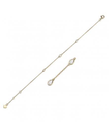 PEAR DIAMOND BY THE YARD BRACELET (TB242)