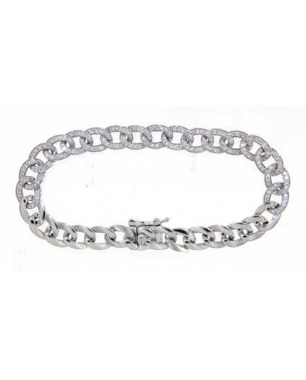LINK STYLE DIAMOND BRACELET (TB256)