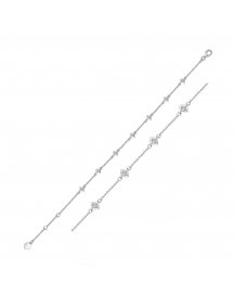 PRINCESS CUT DIAMOND BY THE YARD BRACELET (TB258)