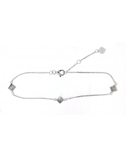 PRINCESS CUT DIAMOND BY THE YARD BRACELET (TB259)