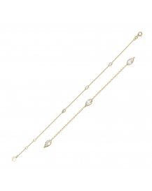 BEZEL DIAMOND BY THE YARD BRACELET (TB260)