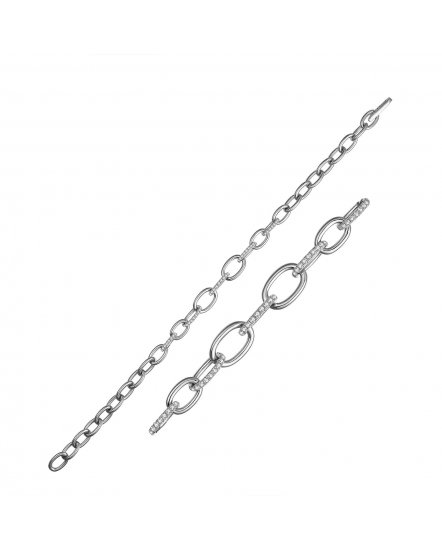 LINK STYLE DIAMOND BRACELET (TB282)