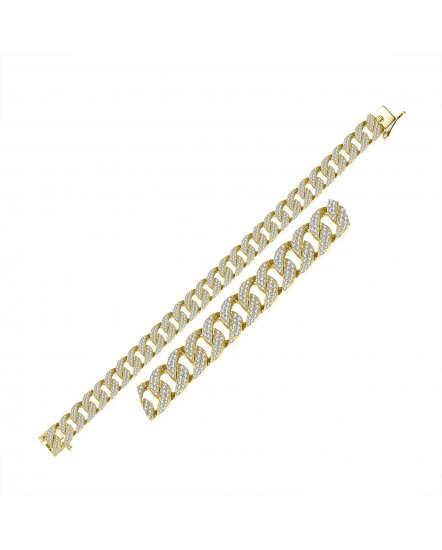LINK STYLE DIAMOND BRACELET (TB285)