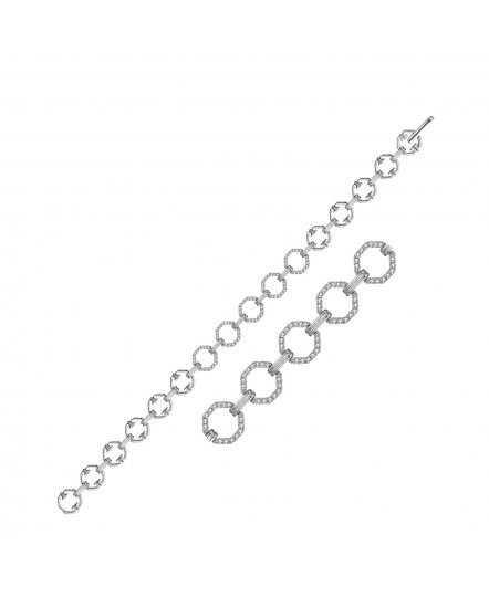 LINK STYLE DIAMOND BRACELET (TB306)