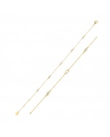 BEZEL DIAMOND BY THE YARD BRACELET (TB307)