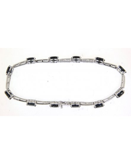 OVAL SAPPHIRE DIAMOND BRACELET (TB310)