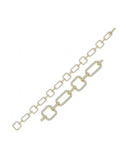LINK STYLE DIAMOND BRACELET (TB317)