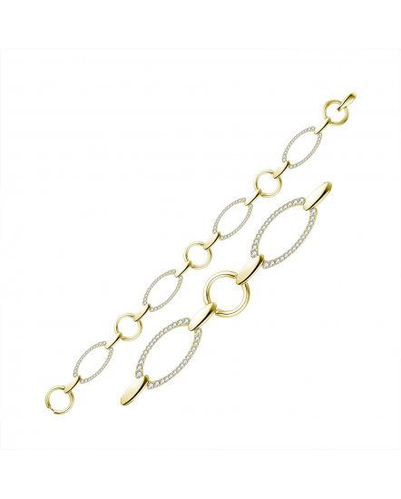 LINK STYLE DIAMOND BRACELET (TB319)