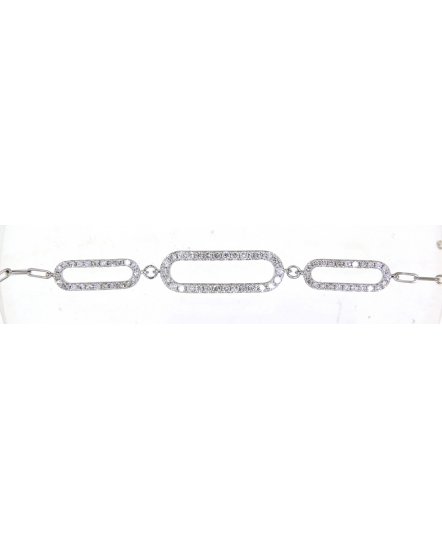 OPEN BAR LINK STYLE DIAMOND BRACELET (TB320)
