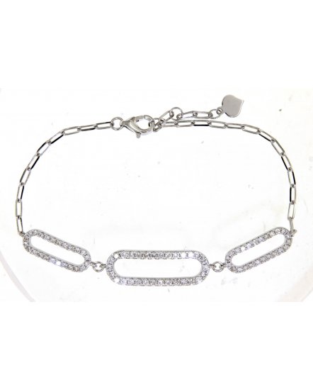OPEN BAR LINK STYLE DIAMOND BRACELET (TB320)