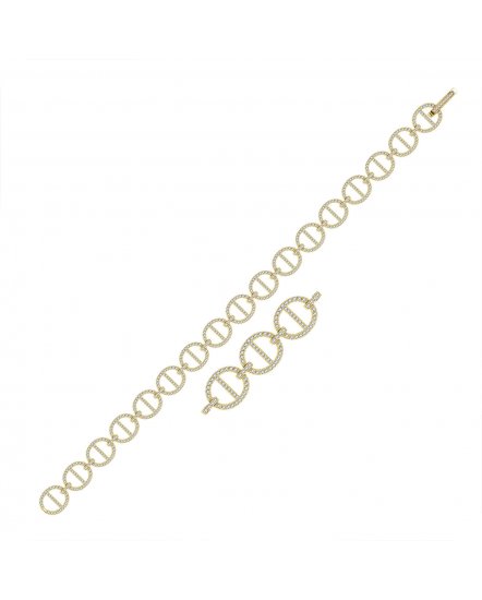 LINK STYLE DIAMOND BRACELET (TB321)