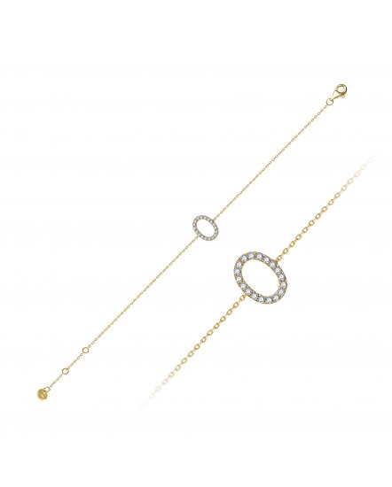 OVAL STYLE DIAMOND BRACELET (TB329B)