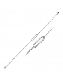 OPEN BAR LINK STYLE DIAMOND BRACELET (TB330)