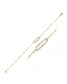 OPEN BAR LINK STYLE DIAMOND BRACELET (TB330)