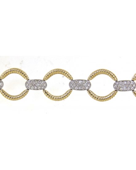 LINK STYLE DIAMOND BRACELET (TB334)