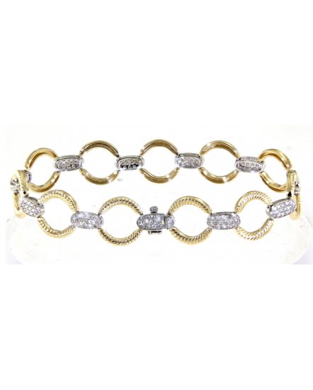 LINK STYLE DIAMOND BRACELET (TB334)