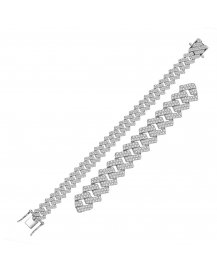 LINK STYLE DIAMOND BRACELET (TB335)