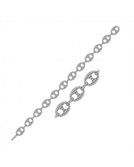 LINK STYLE DIAMOND BRACELET (TB343)