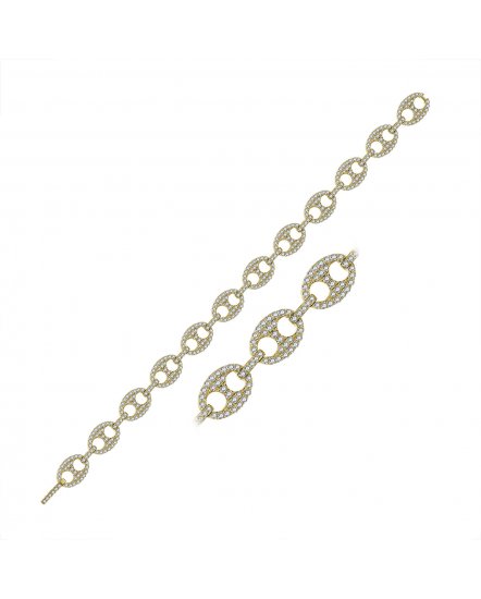 LINK STYLE DIAMOND BRACELET (TB343)