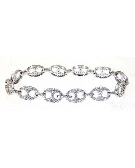 LINK STYLE DIAMOND BRACELET (TB343)