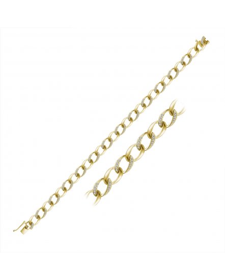 LINK STYLE DIAMOND BRACELET (TB346)