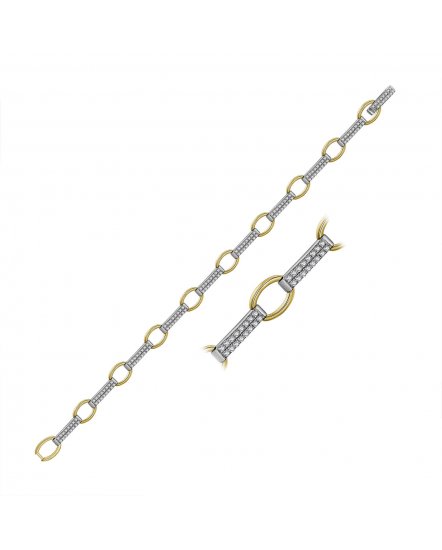 LINK STYLE DIAMOND BRACELET (TB349)