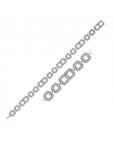 LINK STYLE DIAMOND BRACELET (TB352)