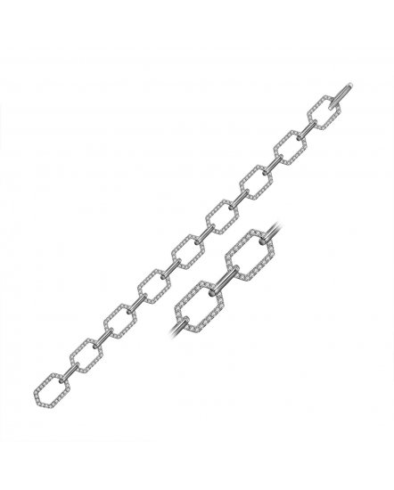 LINK STYLE DIAMOND BRACELET (TB353)