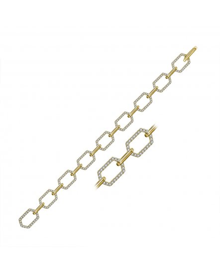 LINK STYLE DIAMOND BRACELET (TB353)