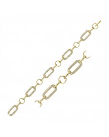LINK STYLE DIAMOND BRACELET (TB370)