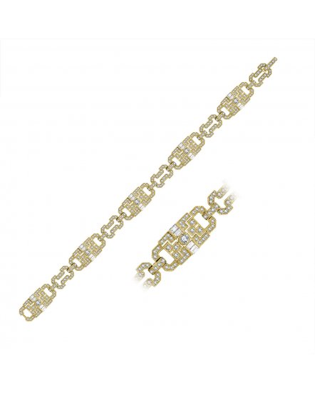 LINK STYLE DIAMOND BRACELET (TB371)