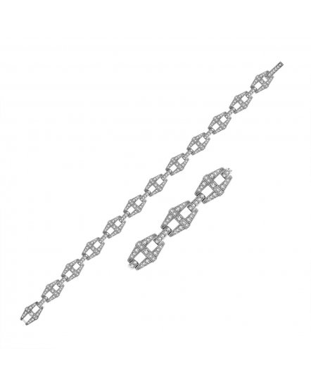 LINK STYLE DIAMOND BRACELET (TB373)