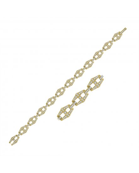 LINK STYLE DIAMOND BRACELET (TB373)